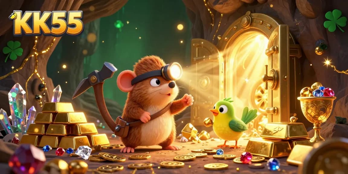 Experience exciting gameplay at KK55, a vibrant treasure hunting adventure filled with gems and gold.