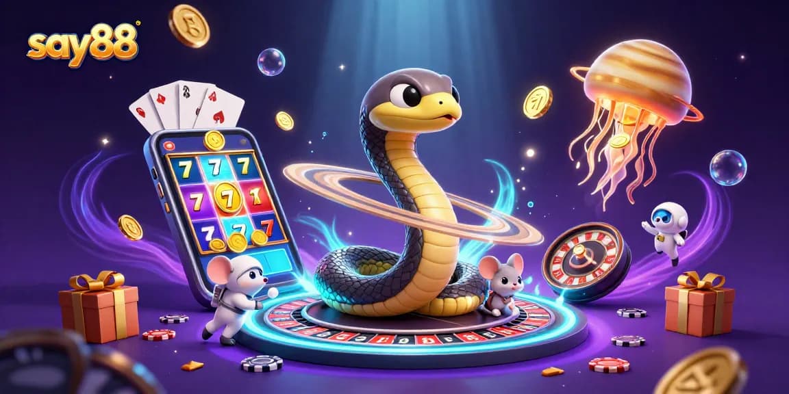 Experience excitement at say88 with a thrilling roulette scene and winning slot games in a cosmic casino