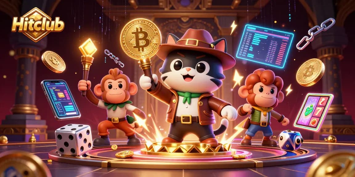 Experience thrilling gameplay at Hitclub with this vibrant 3D illustration of an explorer discovering casino treasures.