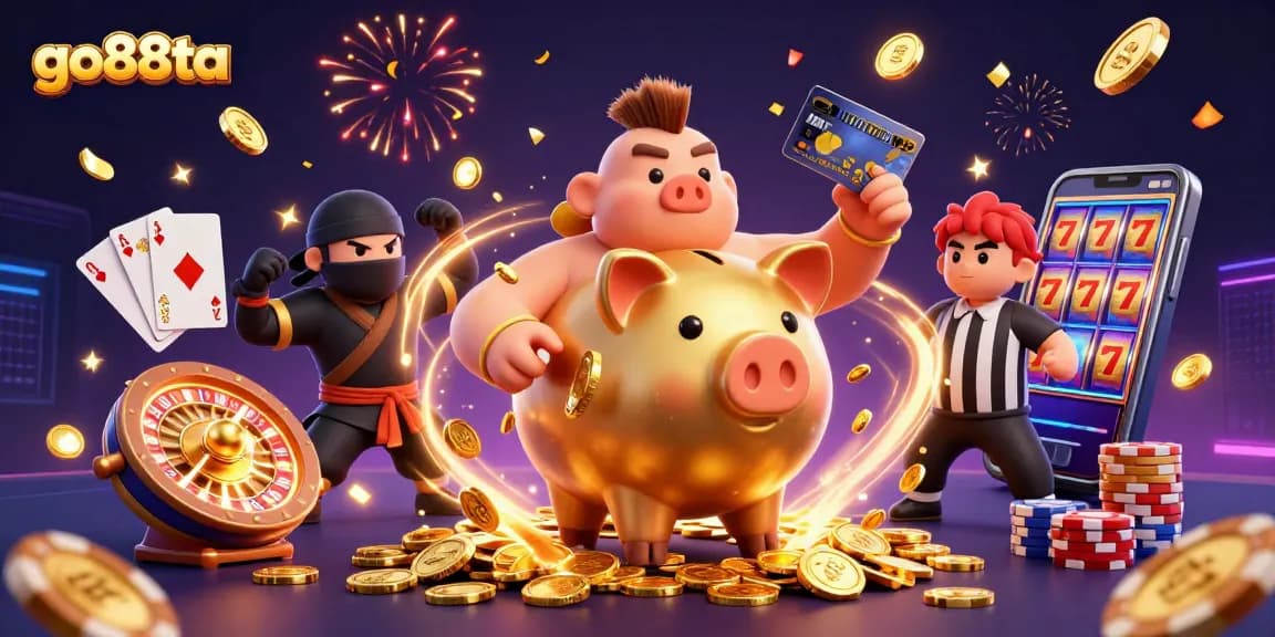 Engage in exciting gameplay at go88ta with vibrant characters and casino elements!