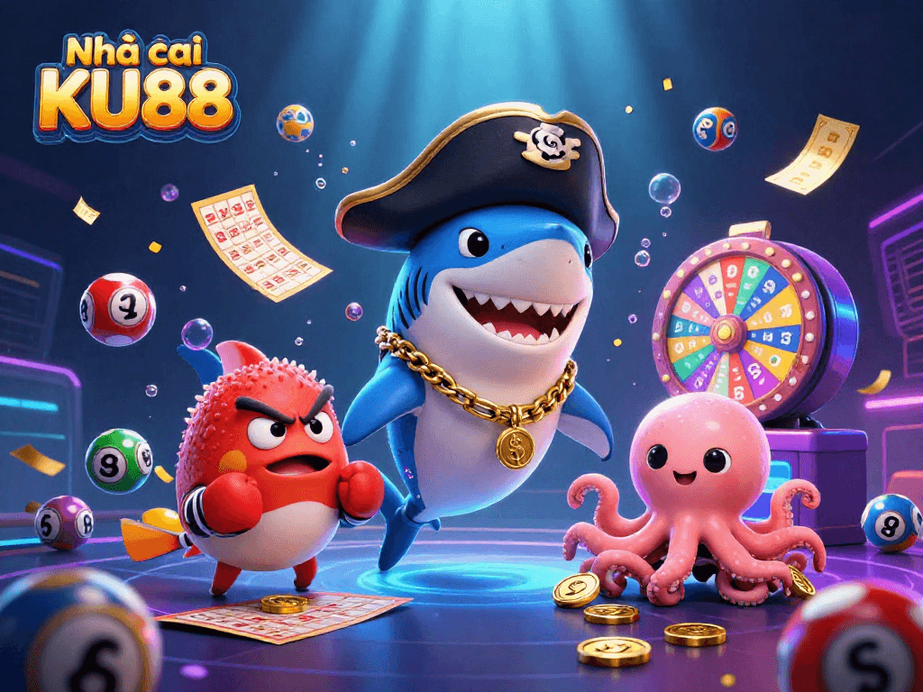 Capture exciting gaming moments at Nhà cái KU88 with vibrant characters and thrilling elements.