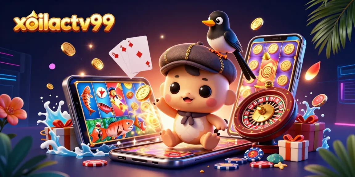 Join the fun with xoilactv99 as colorful slot games, gold coins, and charming characters explode onto the scene!