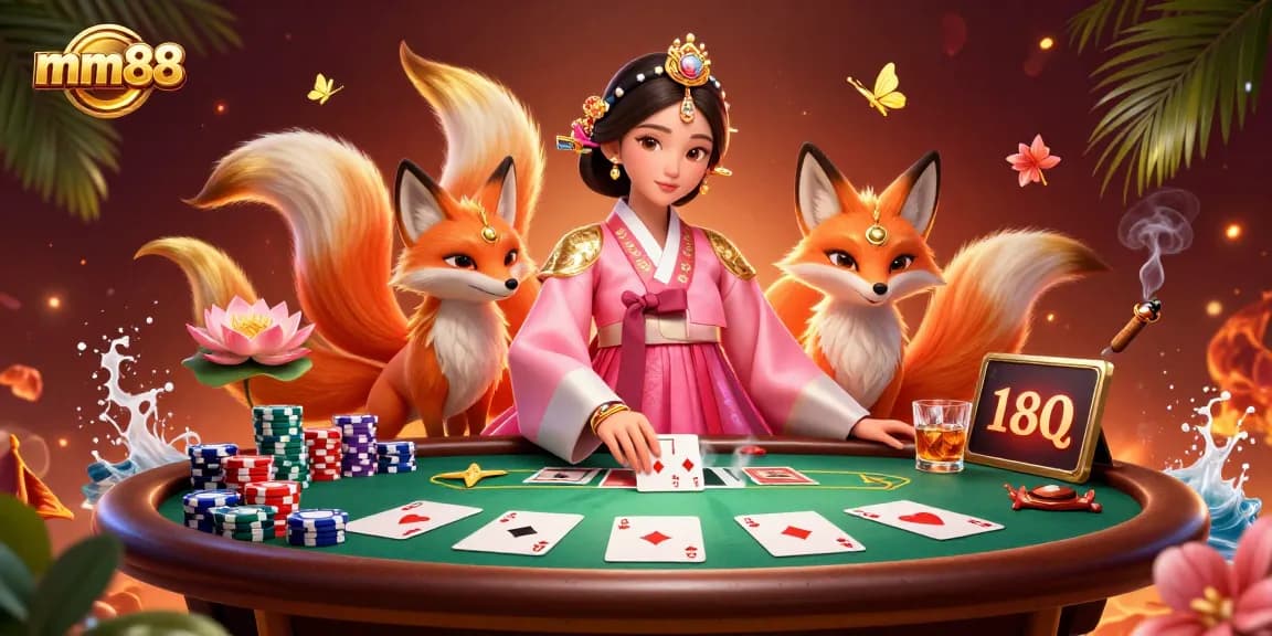 Experience winning strategies at mm88 with a lively Asian theme and exciting poker elements.