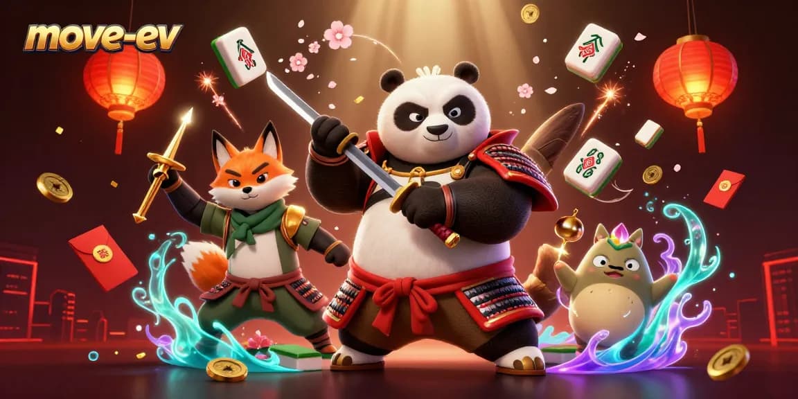 Experience high-stakes gameplay with move-ev's dynamic casino atmosphere featuring vibrant characters.