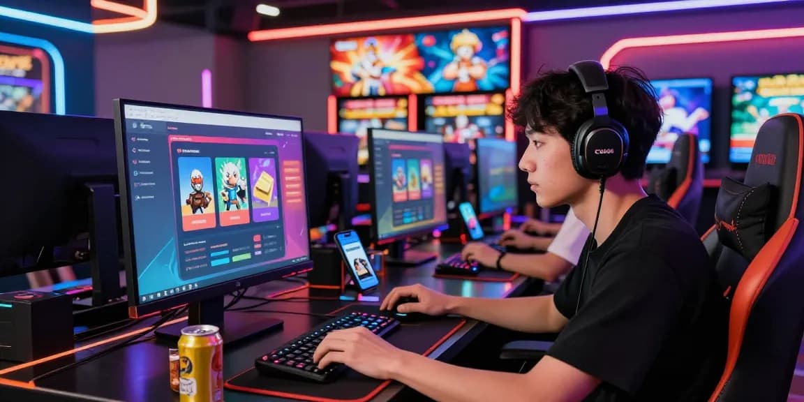 Experience KO66 online gaming excitement in a modern virtual casino setup.