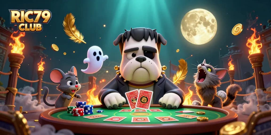 Experience thrilling gameplay with RIC79 CLUB in a captivating 3D casino scene
