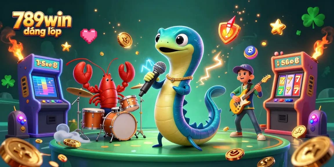 Experience thrilling gameplay at 789win đăng nhập with a lively underwater casino performance featuring vibrant characters.