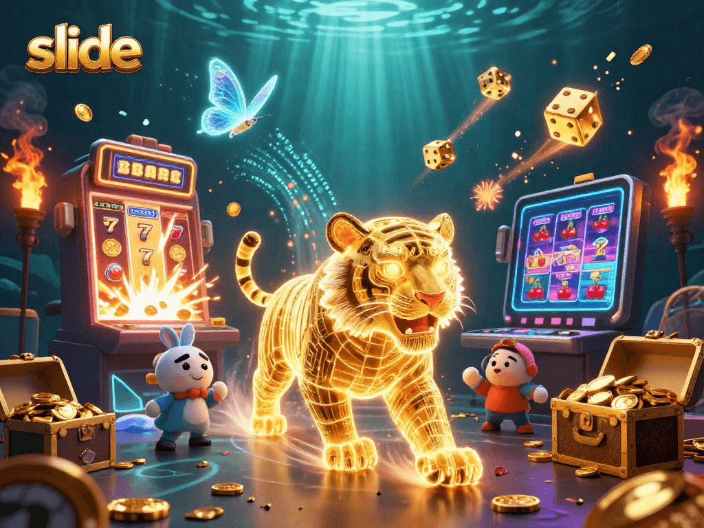 Engage in thrilling slide gaming actions with vibrant visuals and dynamic jackpot elements in a digital casino