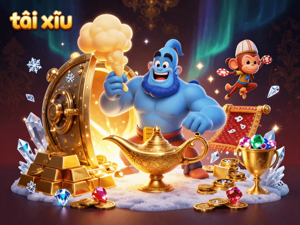Engage in thrilling tài xỉu action with charismatic characters and vibrant casino treasure.