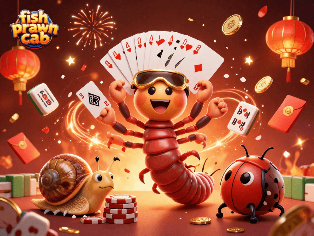 Experience thrilling action in the fish prawn crab online game with vibrant characters and casino elements.