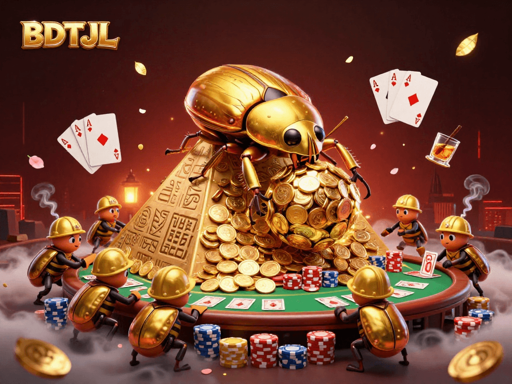 Experience the thrill of BDTJL in a vibrant casino scene with rich details and animation.
