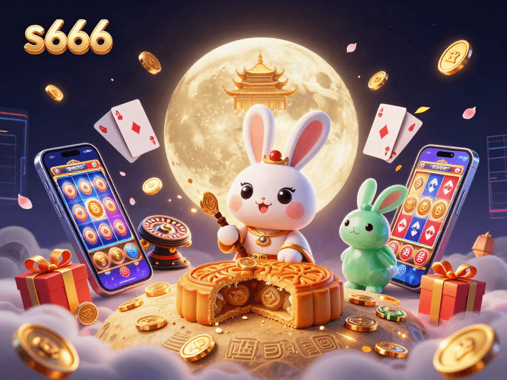 Experience thrilling gaming opportunities with s666, featuring an enchanting moon rabbit scene.