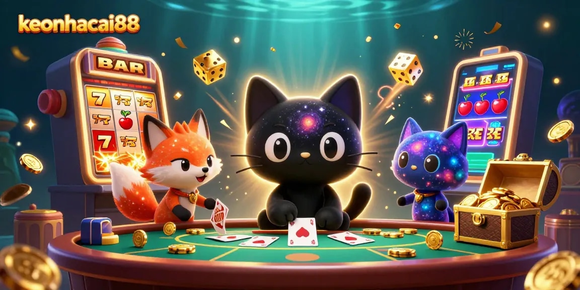 Engage with keonhacai88's vibrant cosmic casino scene, where winning is a gravitational pull!