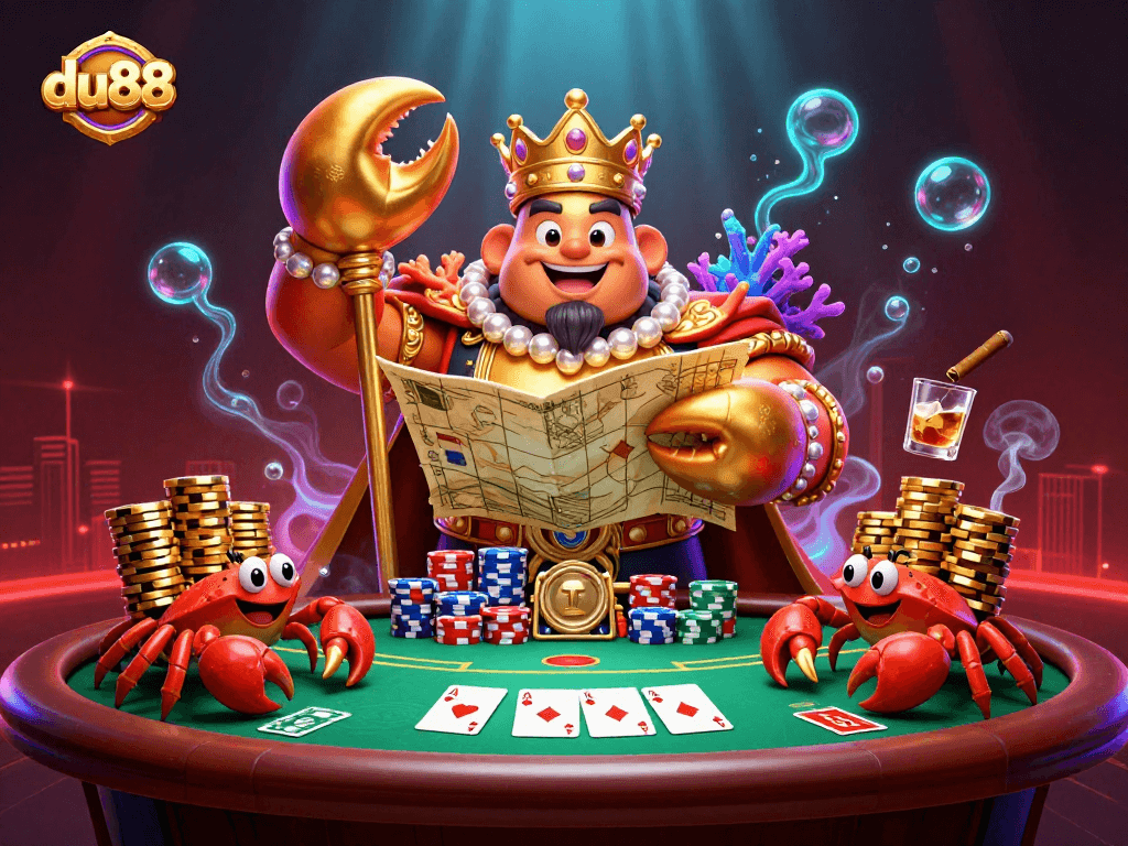Experience thrilling gameplay with du88 in this vibrant, animated casino scene.