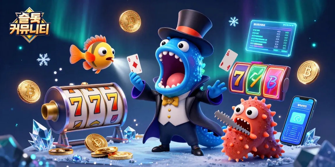 Join the vibrant 슬롯 커뮤니티 as a deep-sea eel performs magic tricks amidst glowing cryptocurrencies.