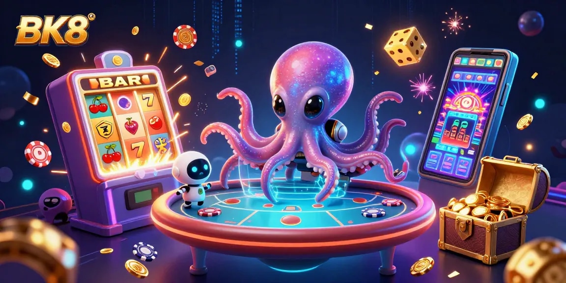 Experience thrilling gameplay with BK8's exciting casino features, vibrant alien characters, and jackpot wins!