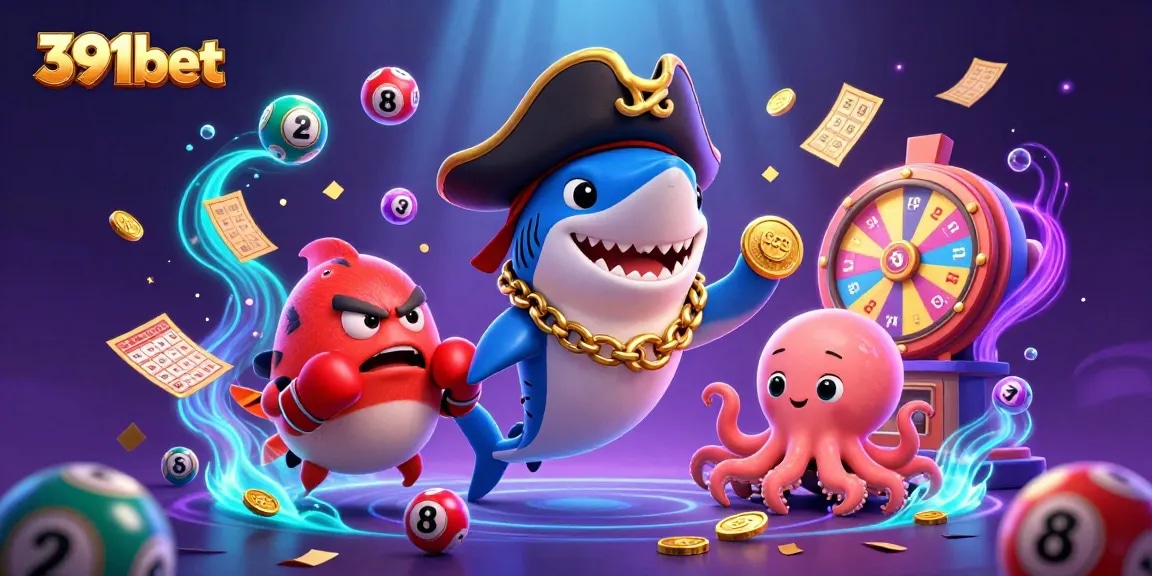 Experience thrilling gameplay at 391bet with cartoon characters and exciting casino elements.
