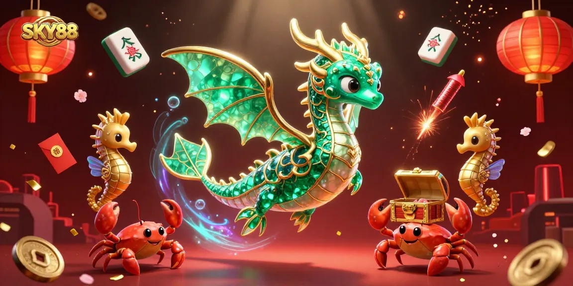 Experience the dynamic world of SKY88 with vibrant gaming elements and enchanting characters.