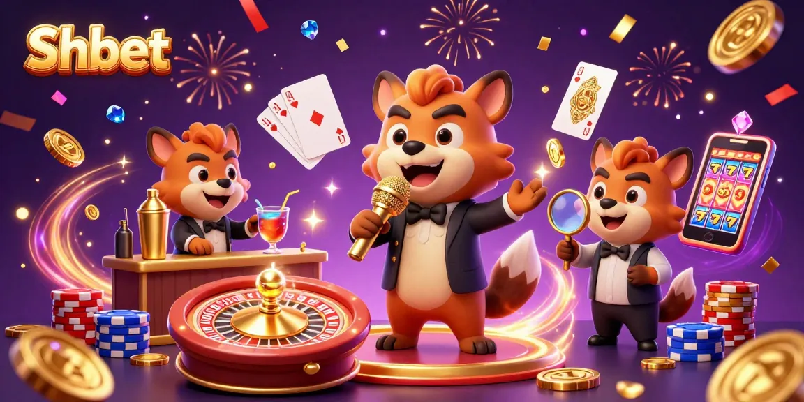 Experience laughter and thrills at Shbet's vibrant casino club with hyenas mixing drinks, telling jokes, and checking IDs.