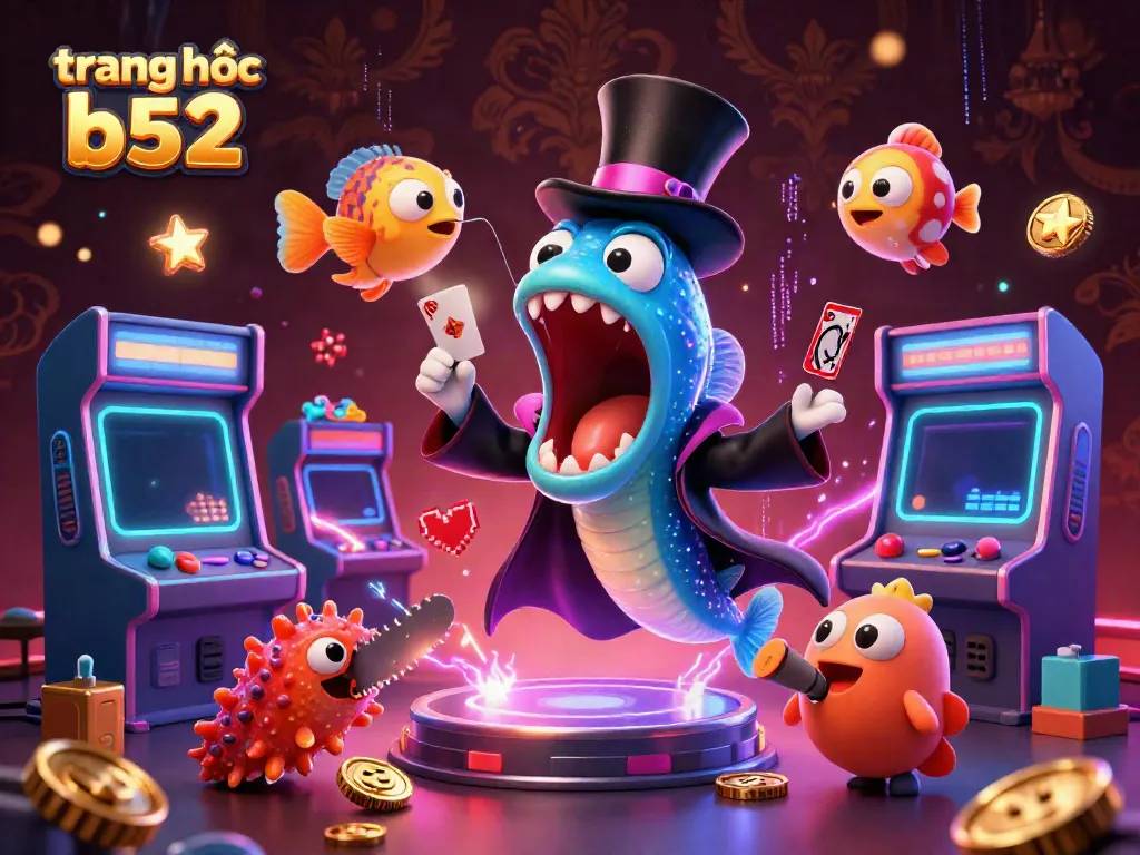 Engage with the magic of gaming at trang chủ b52, featuring vibrant characters and dynamic casino elements.