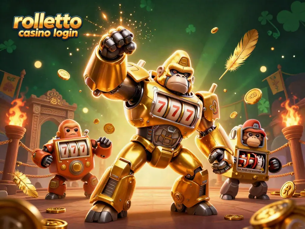 Join the excitement at rolletto casino login with a vibrant 3D illustration highlighting dynamic gaming elements.