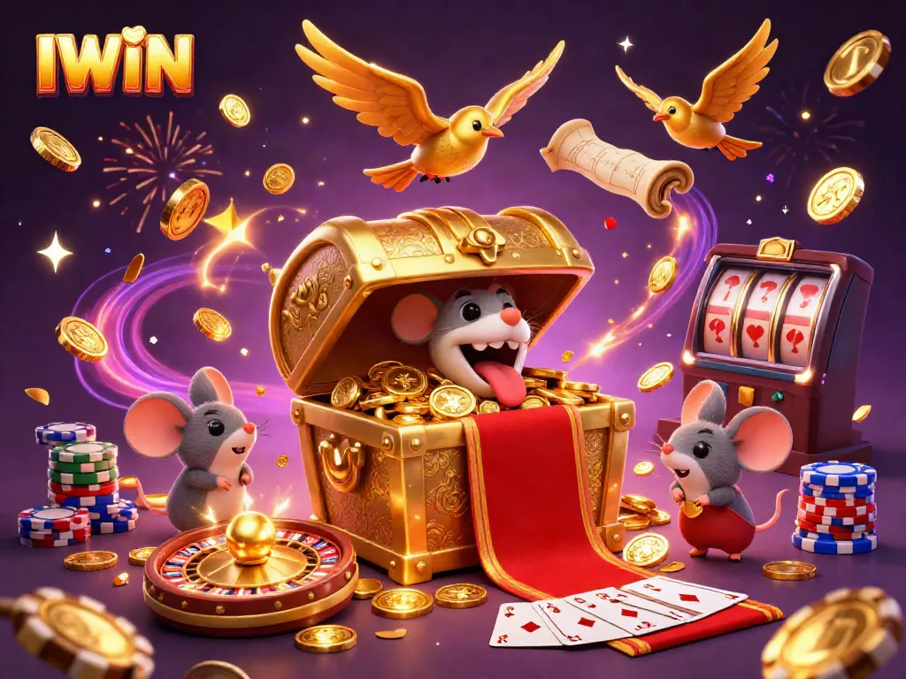 IWIN captivates players with vibrant slots and jackpot themes in a lively casino atmosphere.