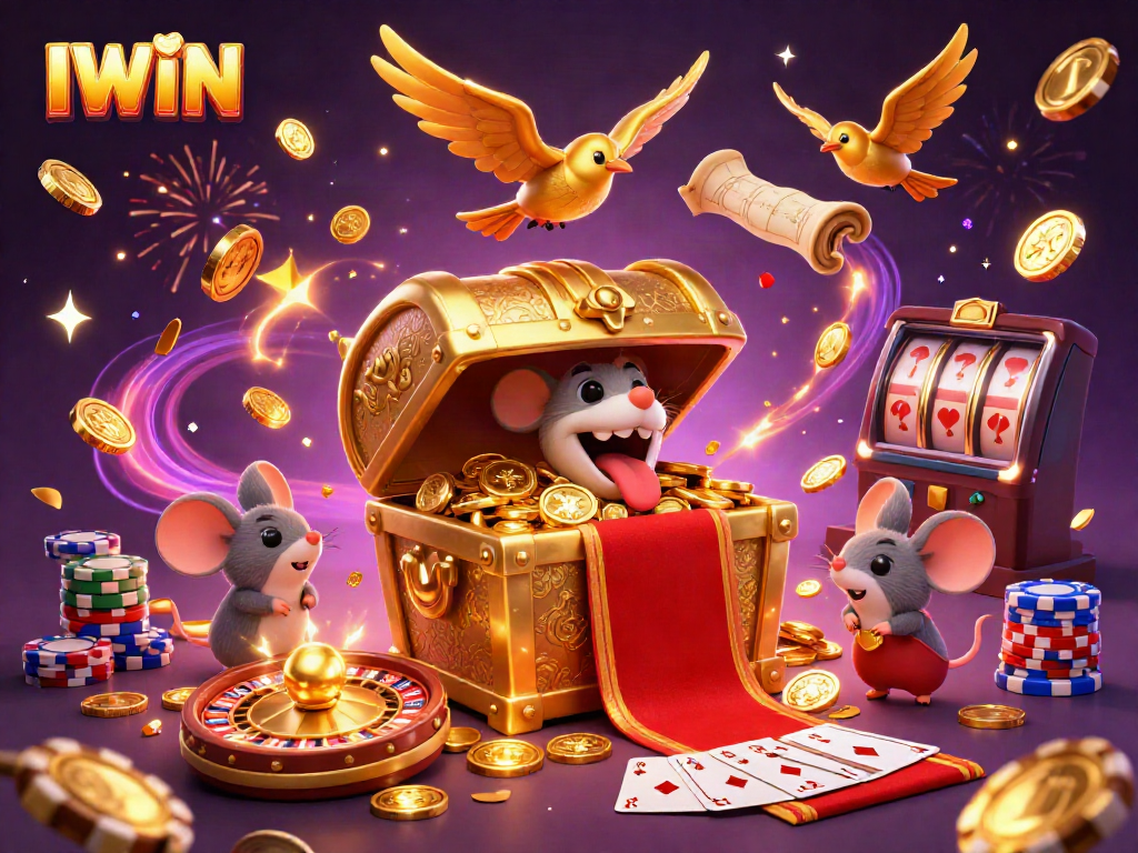 IWIN captivates players with vibrant slots and jackpot themes in a lively casino atmosphere.