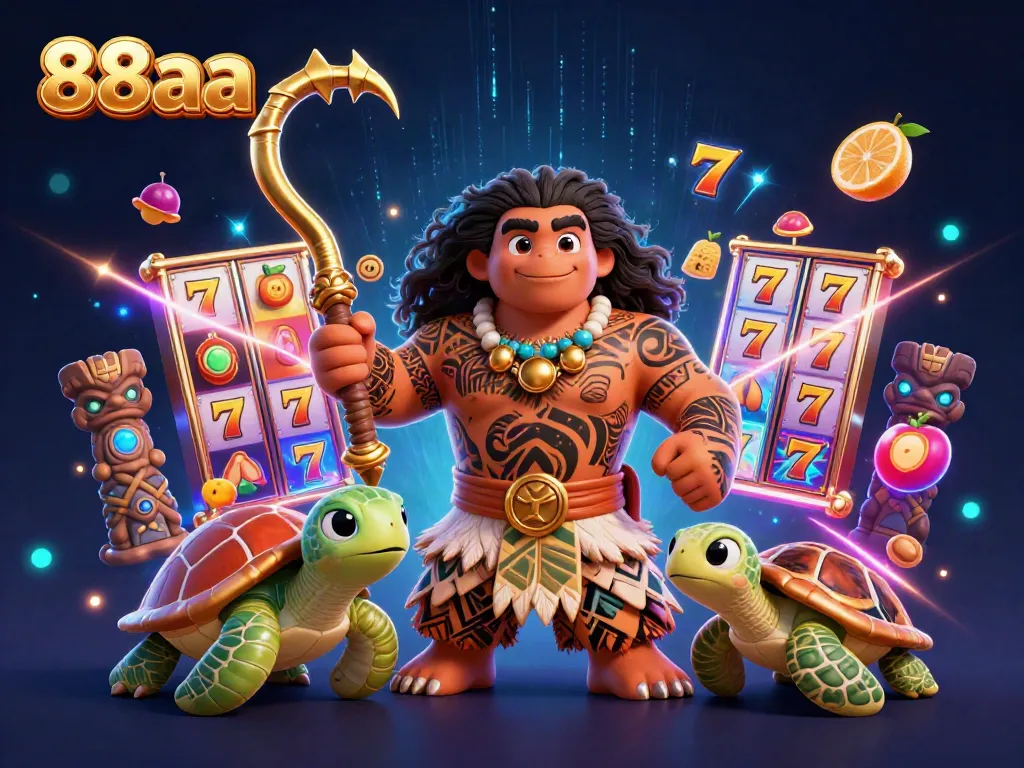 Experience dynamic gaming action with 88aa's vibrant slots, golden hooks, and lively characters.