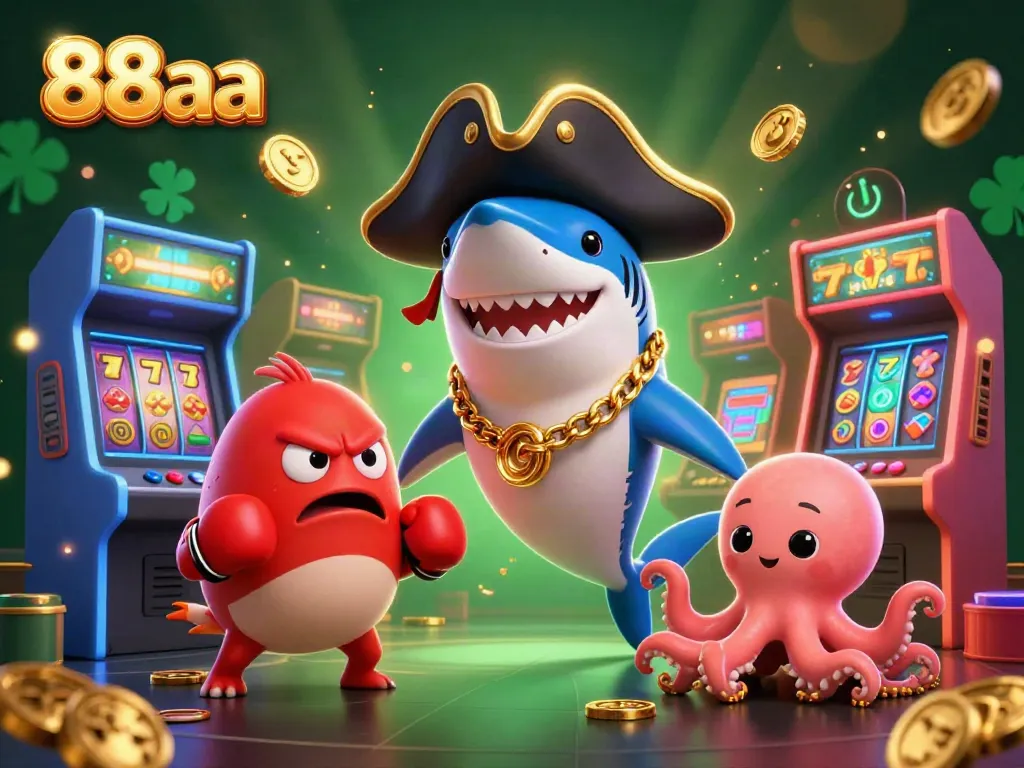 Play and win big at 88aa with fun illustrated casino characters in action, featuring vibrant gaming elements.
