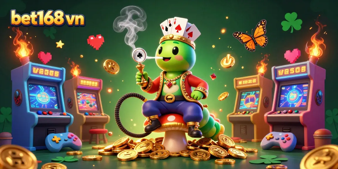 Experience vibrant gambling action with bet168 vn in an enchanting 3D casino scene.