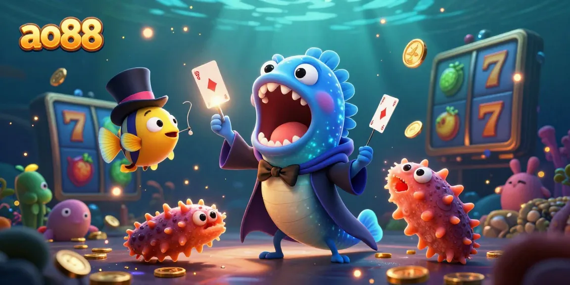 Engage in thrilling casino action with ao88’s vibrant characters and exciting slot elements, showcasing fun and entertainment.