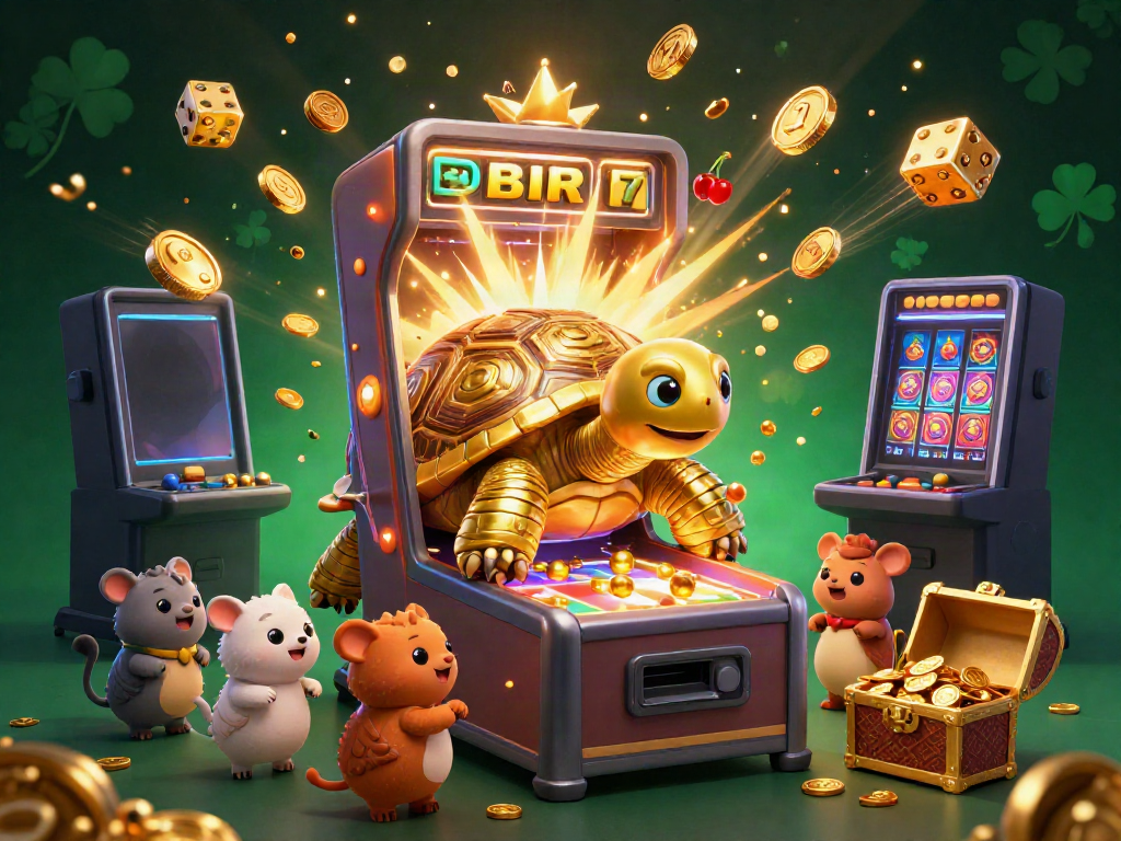 Play jackpot games at 789Club with an exciting illustration of a thrilling casino scene.