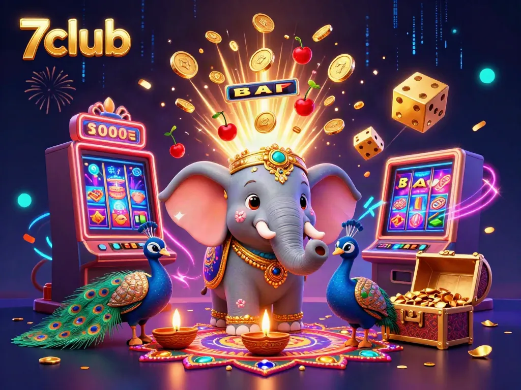 Experience the excitement with 7club's dynamic casino scene showcasing lavish winnings and vibrant game elements
