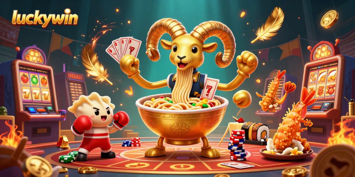 Experience the exciting jackpot action at Luckywin with vibrant game details and engaging characters.