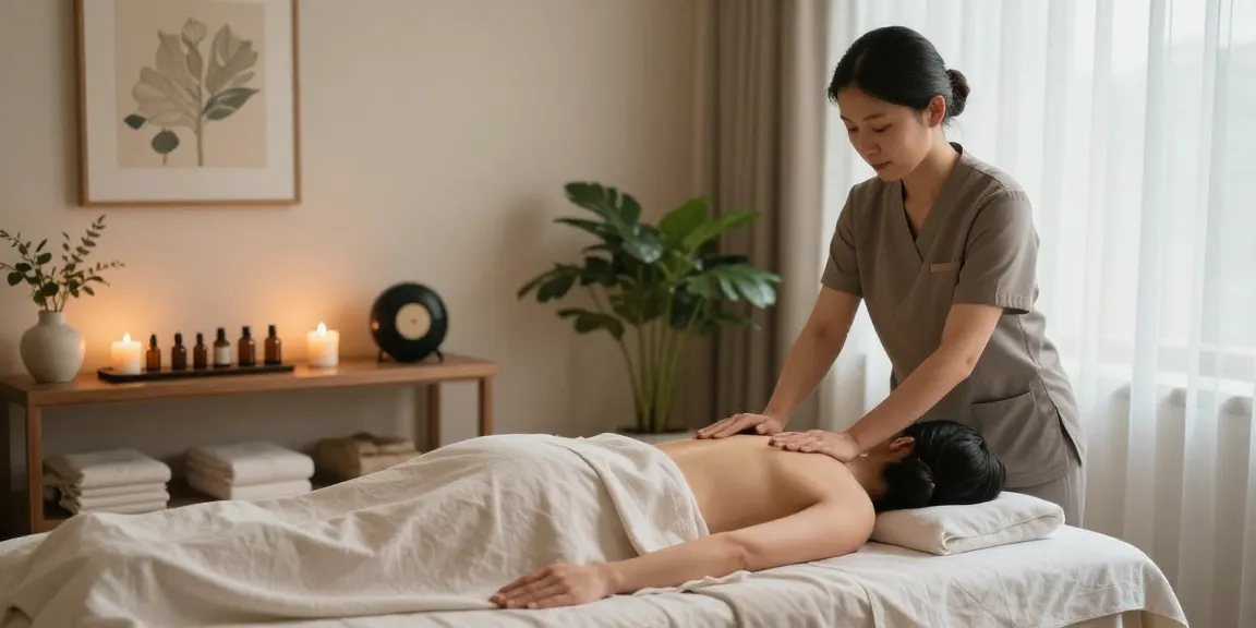 Experience a soothing 안산출장마사지 in a serene wellness spa environment.