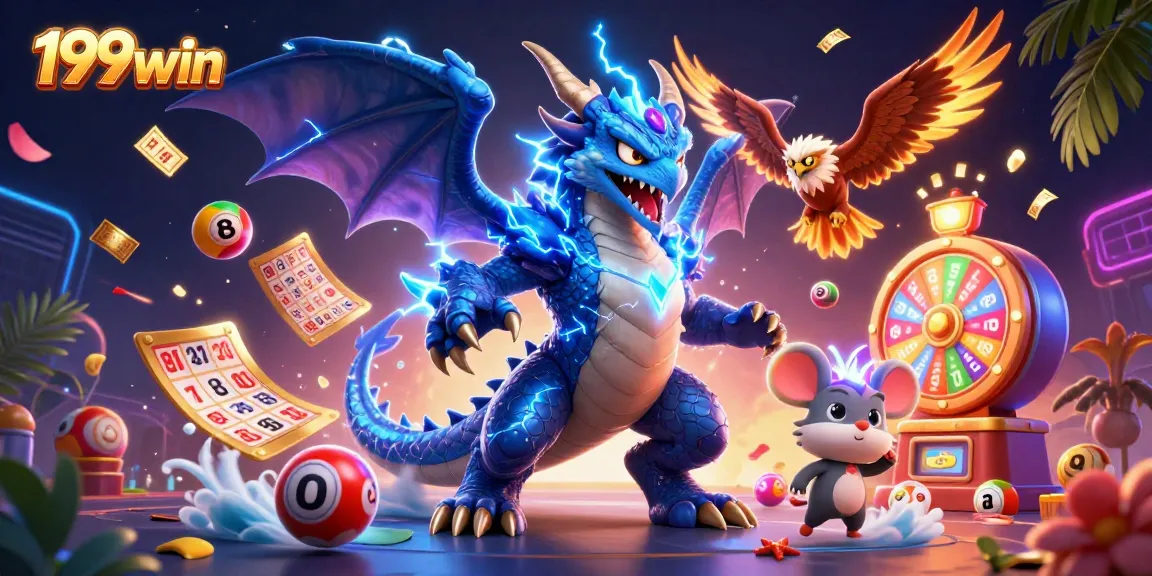 Experience thrilling gameplay at 199win, featuring vibrant lottery elements and captivating characters.
