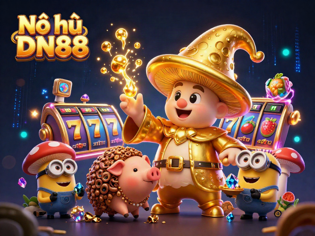 Nổ hũ DN88 offers thrilling golden slot gameplay with magical characters and vibrant elements.