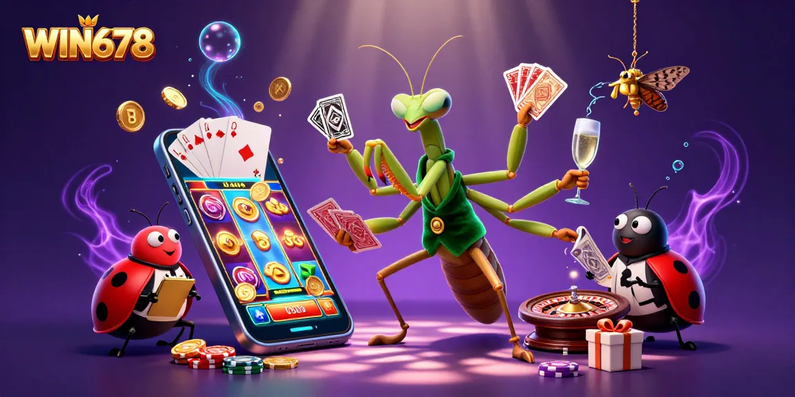 WIN678 offers a lively casino experience with dynamic characters, vibrant slot games, and playful elements.
