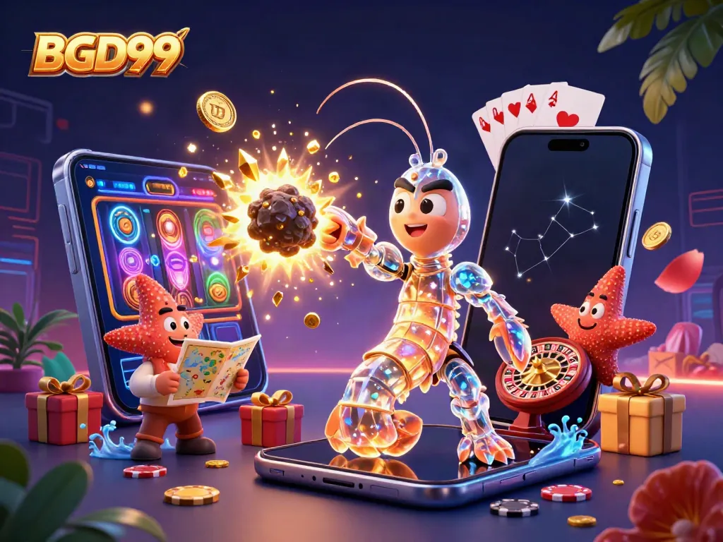 Engage with thrilling BGD99 casino adventures featuring golden gems and exciting game elements.
