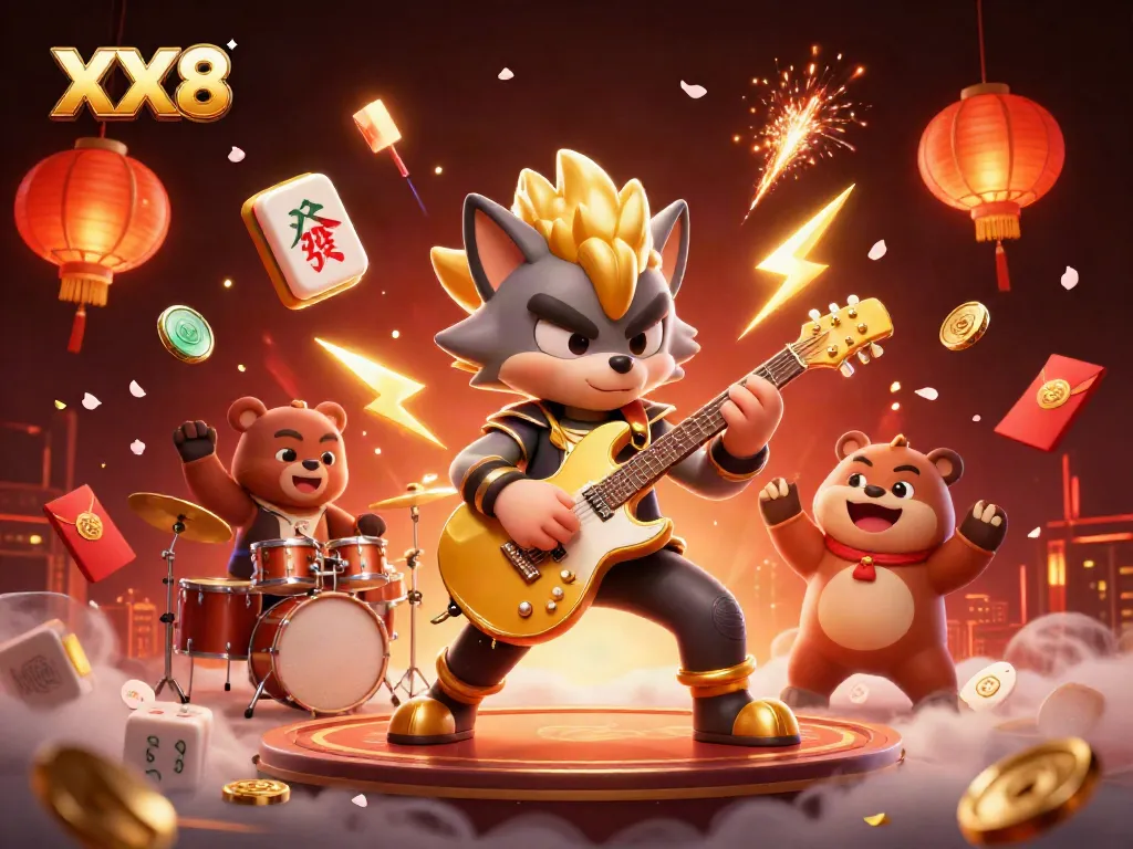 Experience high-energy casino entertainment with XX8's vibrant characters and thrilling game elements.