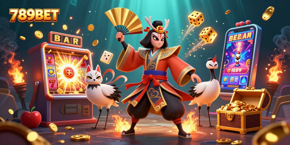 Experience top-tier gaming excitement at 789BET with colorful 3D casino characters and dynamic slot elements.