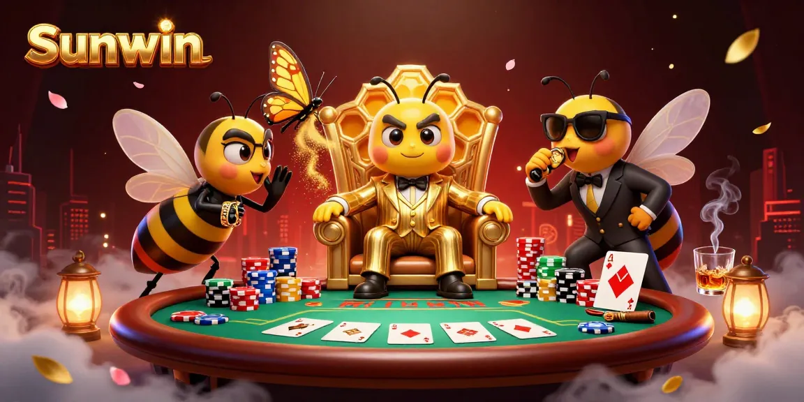 Experience thrilling gameplay with Sunwin, where a cartoon mob boss rules the casino scene.
