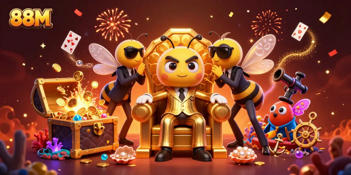 Engage with the 88M casino experience featuring vibrant characters and dynamic game elements.