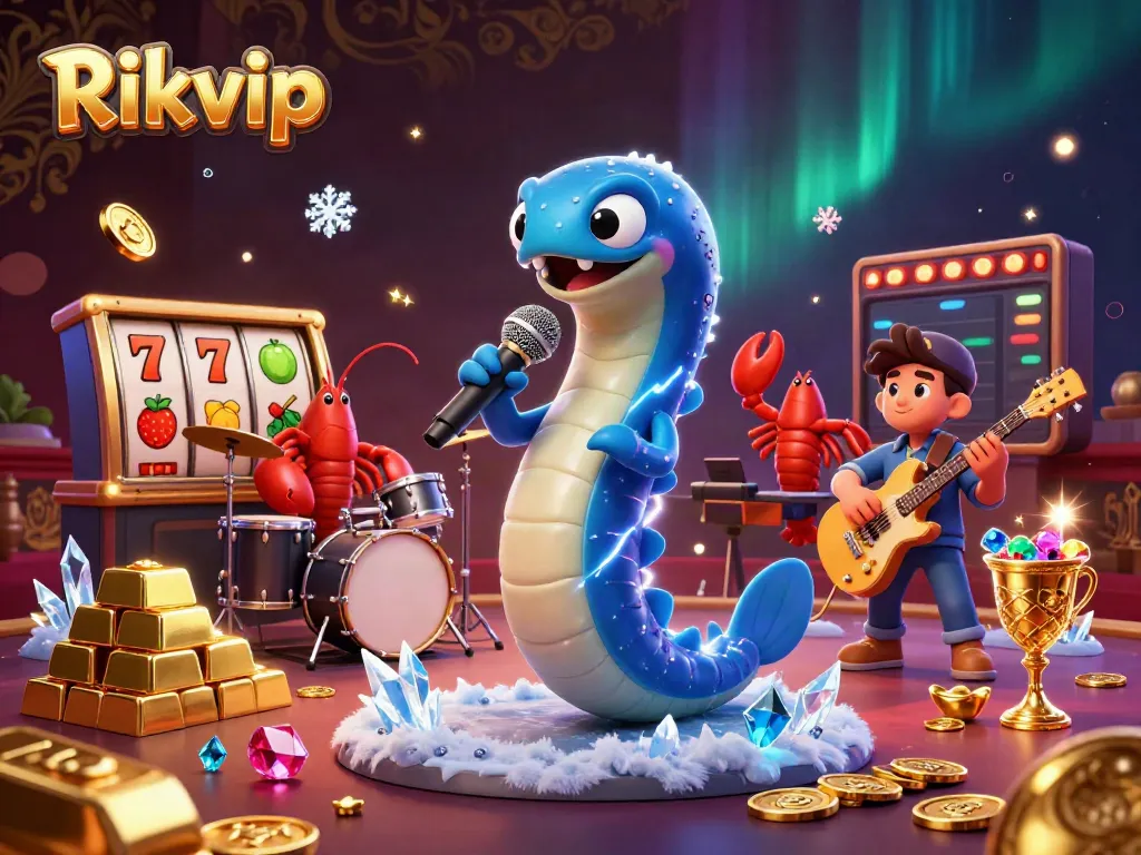 Experience thrilling gameplay at Rikvip with an electric eel DJ and band in an underwater casino.