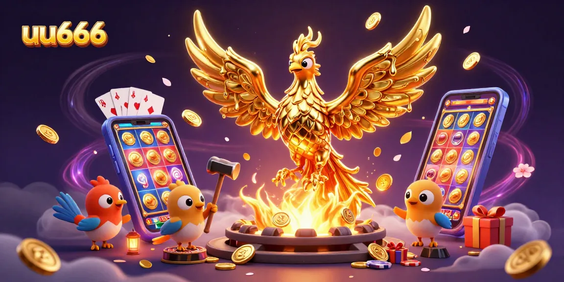 Experience thrilling wins at uu666 with a striking golden phoenix and dynamic casino games.
