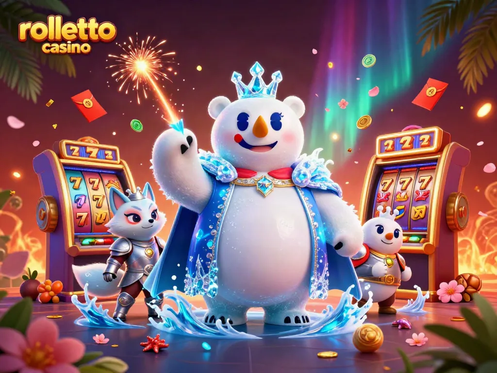 Experience the excitement at rolletto casino with immersive 3D illustration of magical game adventures.