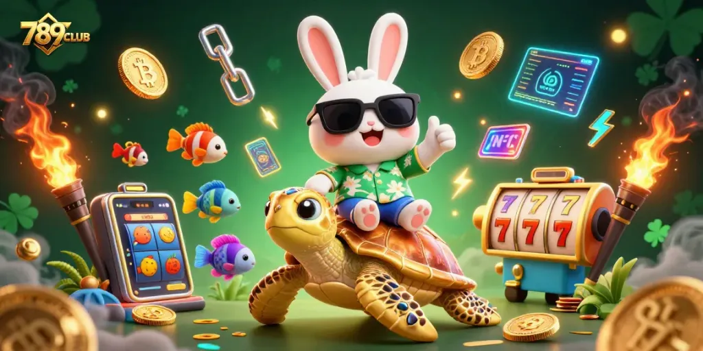 Engage with 789CLUB's thrilling gameplay with fun characters and vibrant casino elements.