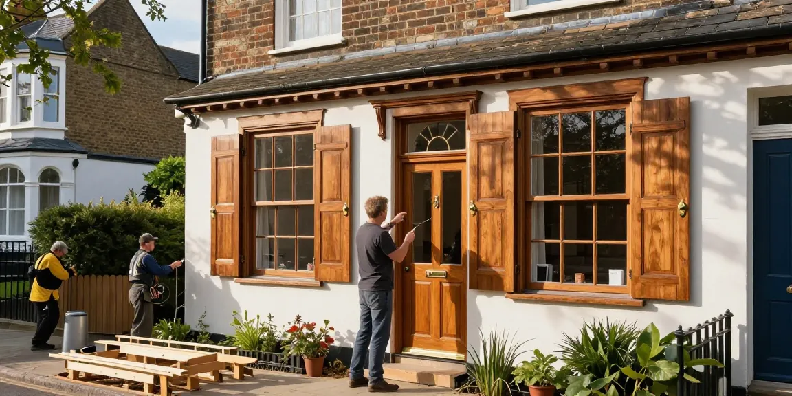 Hardwood Casement Windows and Doors West Hampstead London NW3 elegantly displayed on a sunny home exterior.