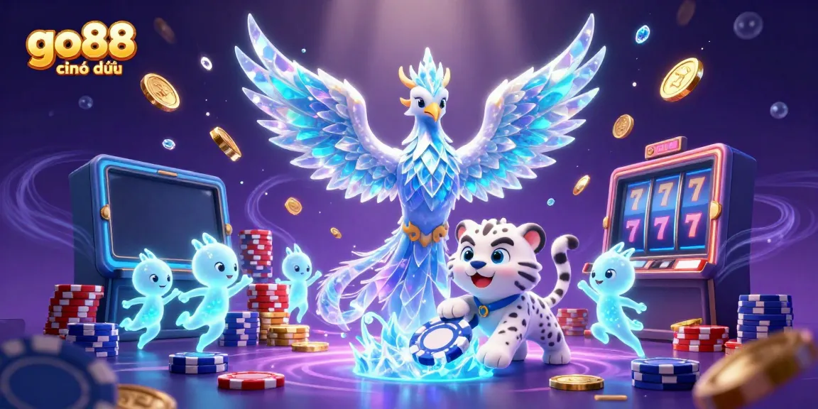 Win big with go88 chính thức through vibrant casino gameplay featuring ice characters and sparkling treasures.