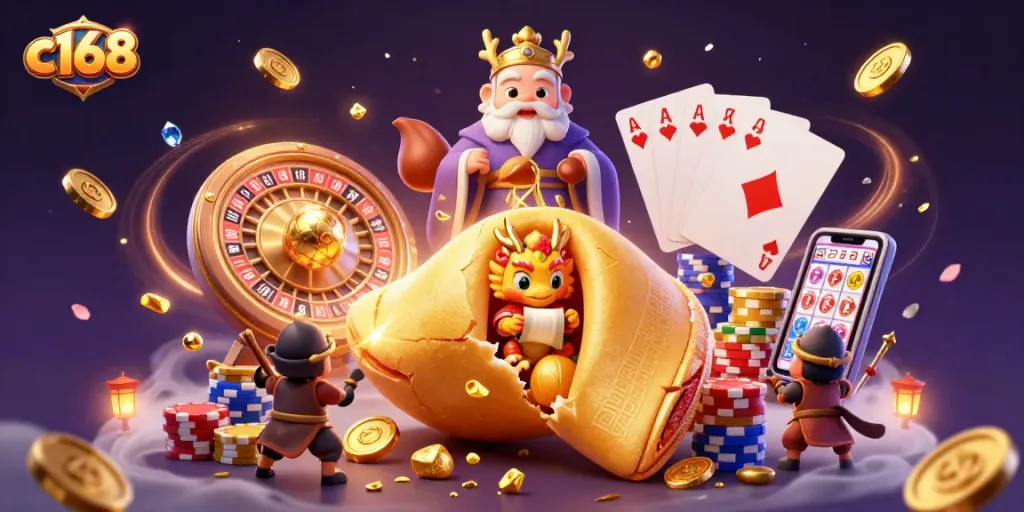 Experience thrilling wins at c168 with vibrant casino games and golden treasures.